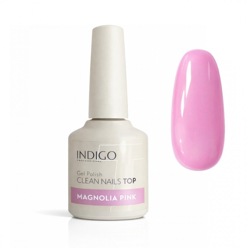 MAGNOLIA PINK CLEAN NAILS KRĀSAINAIS TOPS - 7 ML