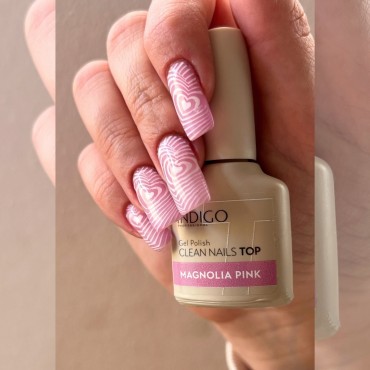 MAGNOLIA PINK CLEAN NAILS KRĀSAINAIS TOPS - 7 ML