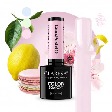 CLARESA CIAO PASTEL 8 GĒL LAKA - 5 G