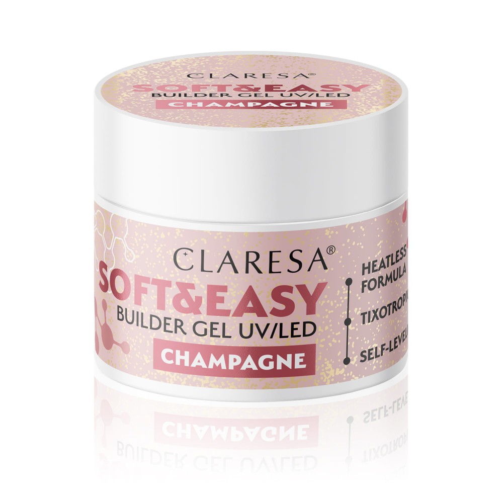 CLARESA SOFT&EASY BUILDER GEL CHAMPAGNE - 90 G