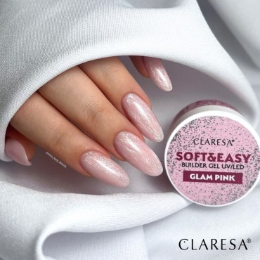 CLARESA SOFT&EASY BUILDER GEL GLAM PINK - 12 G