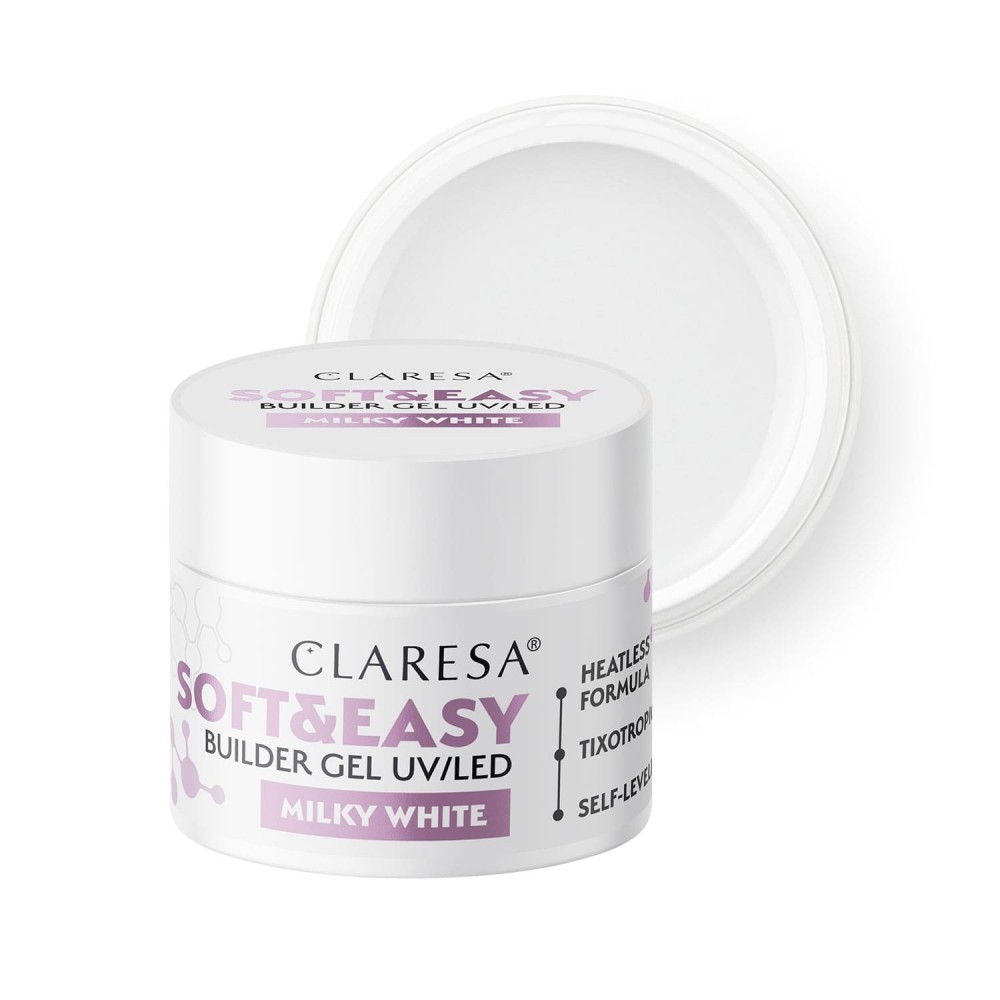 CLARESA SOFT&EASY BUILDER GEL MILKY WHITE - 45 G