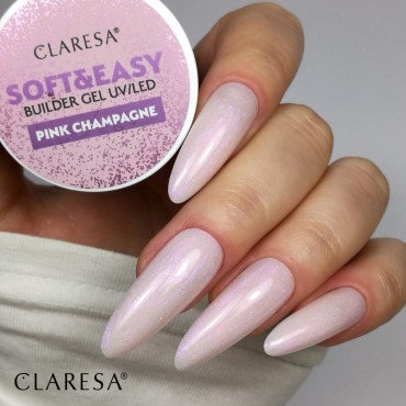CLARESA SOFT&EASY BUILDER GEL PINK CHAMPAGNE - 45 G