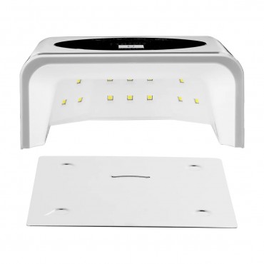 OCHO NAILS UV/LED LAMPAX22 72W БЕСПРОВОДНАЯ БЕЛАЯ С ЗЕРКАЛЬНЫМ ДНОМ