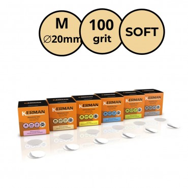 KERMAN MAINMIE FAILI UZ MĪKSTAS PAMATNES PODODISKAM M (Ø20 MM) - 100 GRIT (50 GAB)