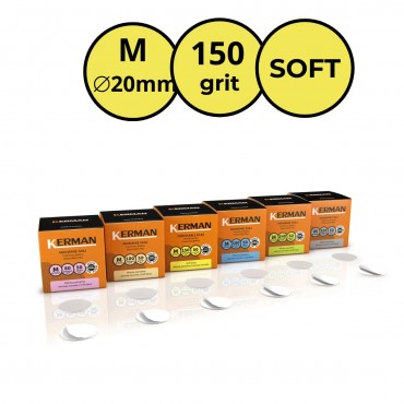 KERMAN MAINMIE FAILI UZ MĪKSTAS PAMATNES PODODISKAM M (Ø20 MM) - 150 GRIT (50 GAB)