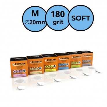 KERMAN MAINMIE FAILI UZ MĪKSTAS PAMATNES PODODISKAM M (Ø20 MM) - 180 GRIT (50 GAB)