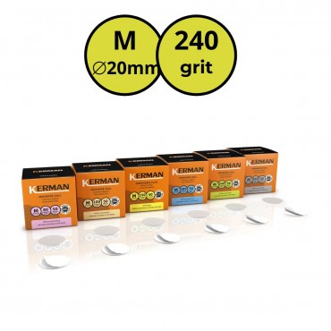 KERMAN MAINMIE FAILI PODODISKAM M (Ø20 MM) - 240 GRIT (50 GAB)