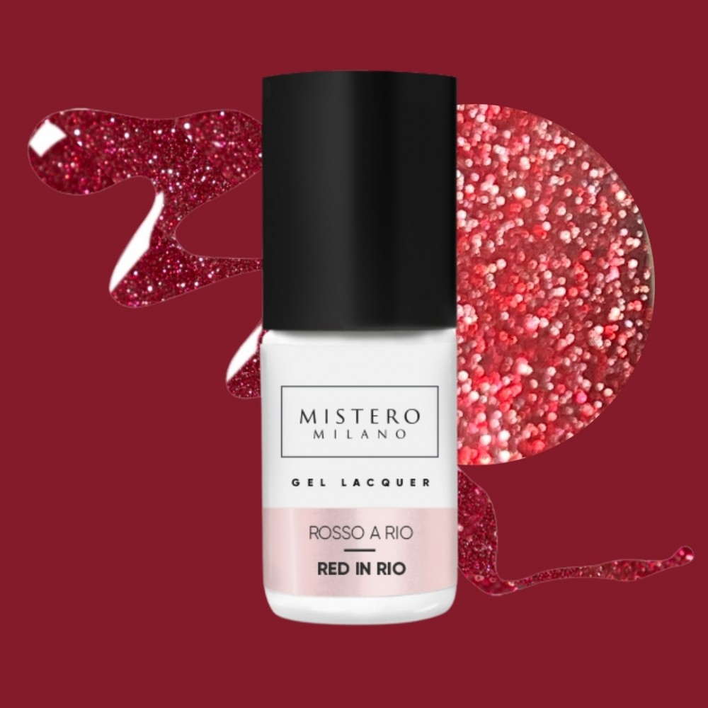 1327 REFLECTIVE RED IN RIO GEL POLISH 7ML