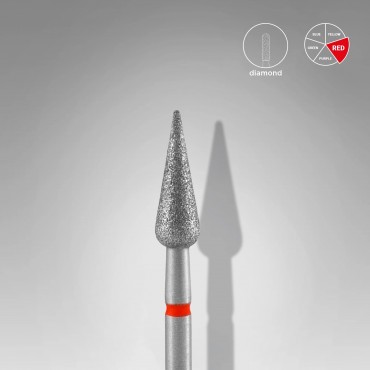 STALEKS PRO DIMANTA UZGALIS SARKANAIS BUMBIERIS 4 MM - 1 GAB