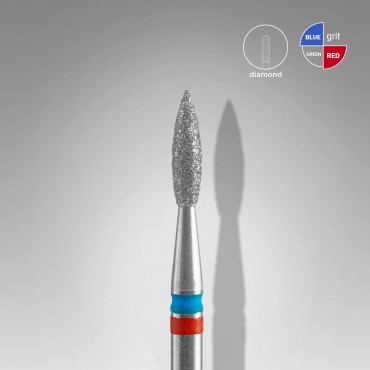 STALEKS PRO DIMANTA UZGALIS DUO SARKANS/ZILS 2,1MM - 1 GAB