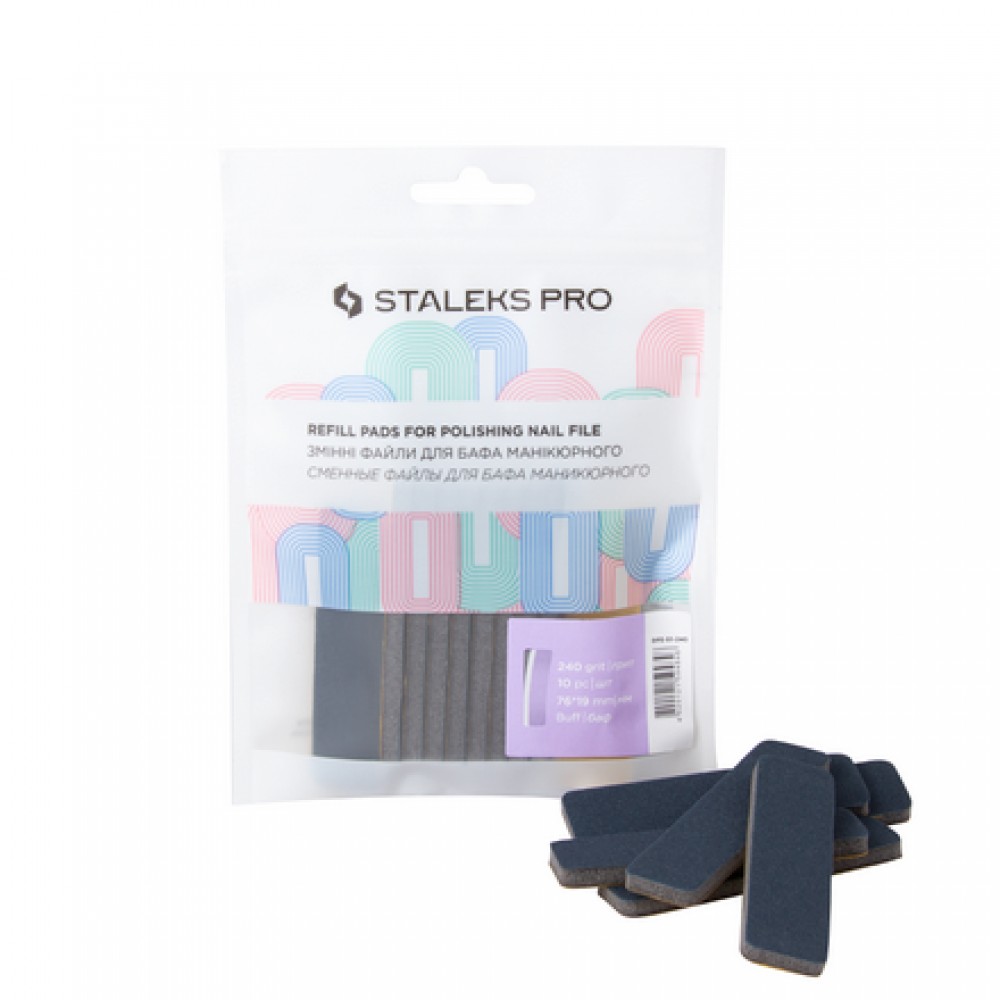 STALEKS PRO LĪMEJAMIE BAFF FAILI TAISNAI NAGU VĪLEI - 180 GRIT (10 GAB)