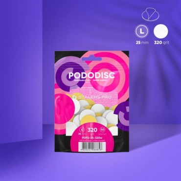 STALEKS PRO MAINĀMIE FAILI UZ MĪKSTA PAMATA PODODISKAM L - 320 GRID (50 GAB)