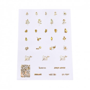 INDIGO NAGU UZLĪMES BOTANICAL GOLD-HOLOGRAPHIC